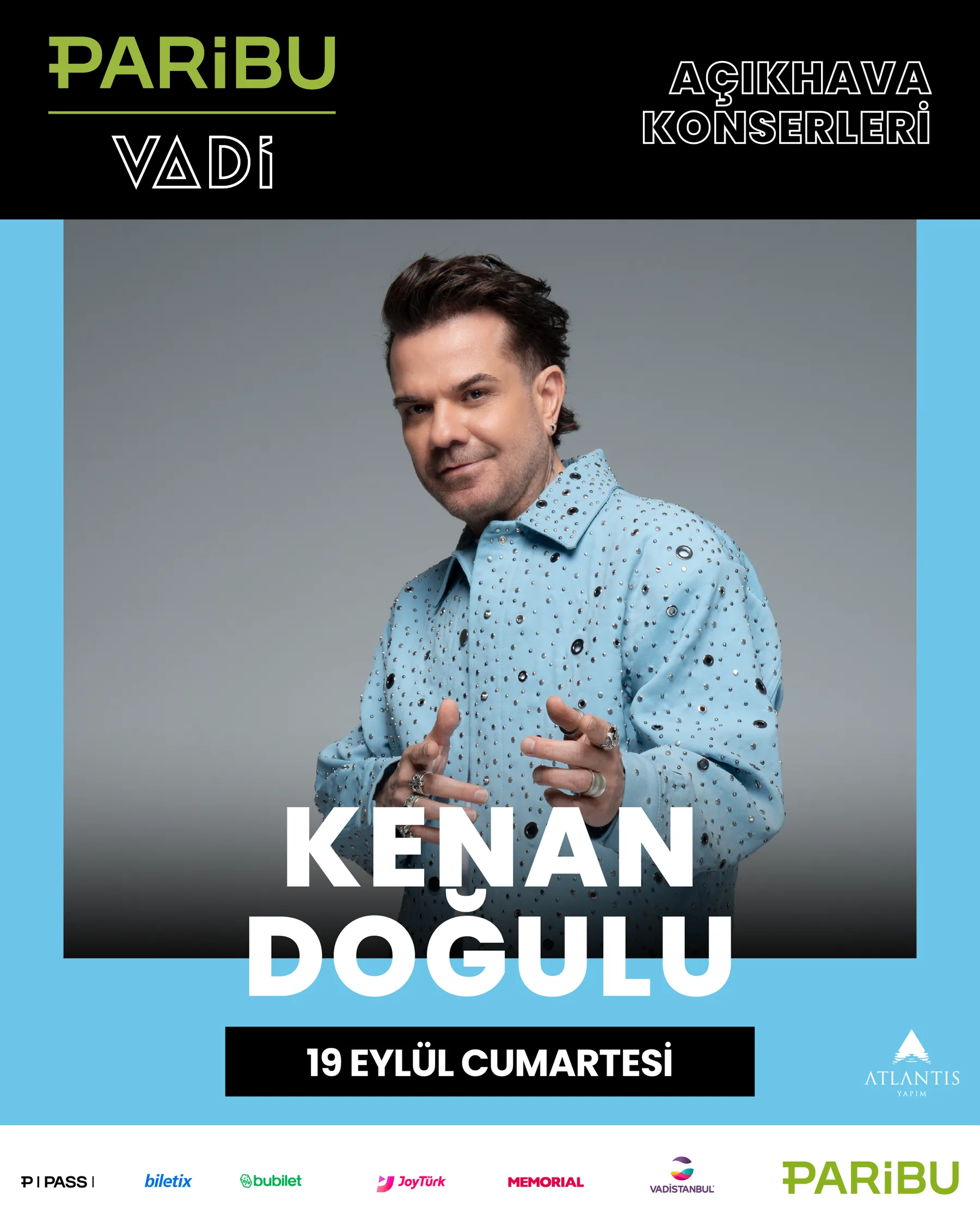 Kenan Doğulu 19 Eylül Paribu Vadi etkinlik görseli