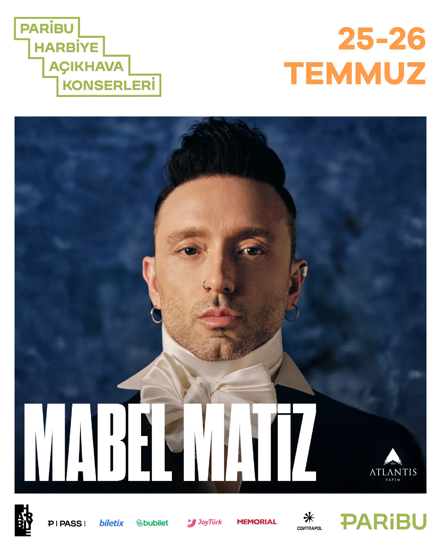 Mabel Matiz 25 ve 26 Temmuz Harbiye etkinlik görseli