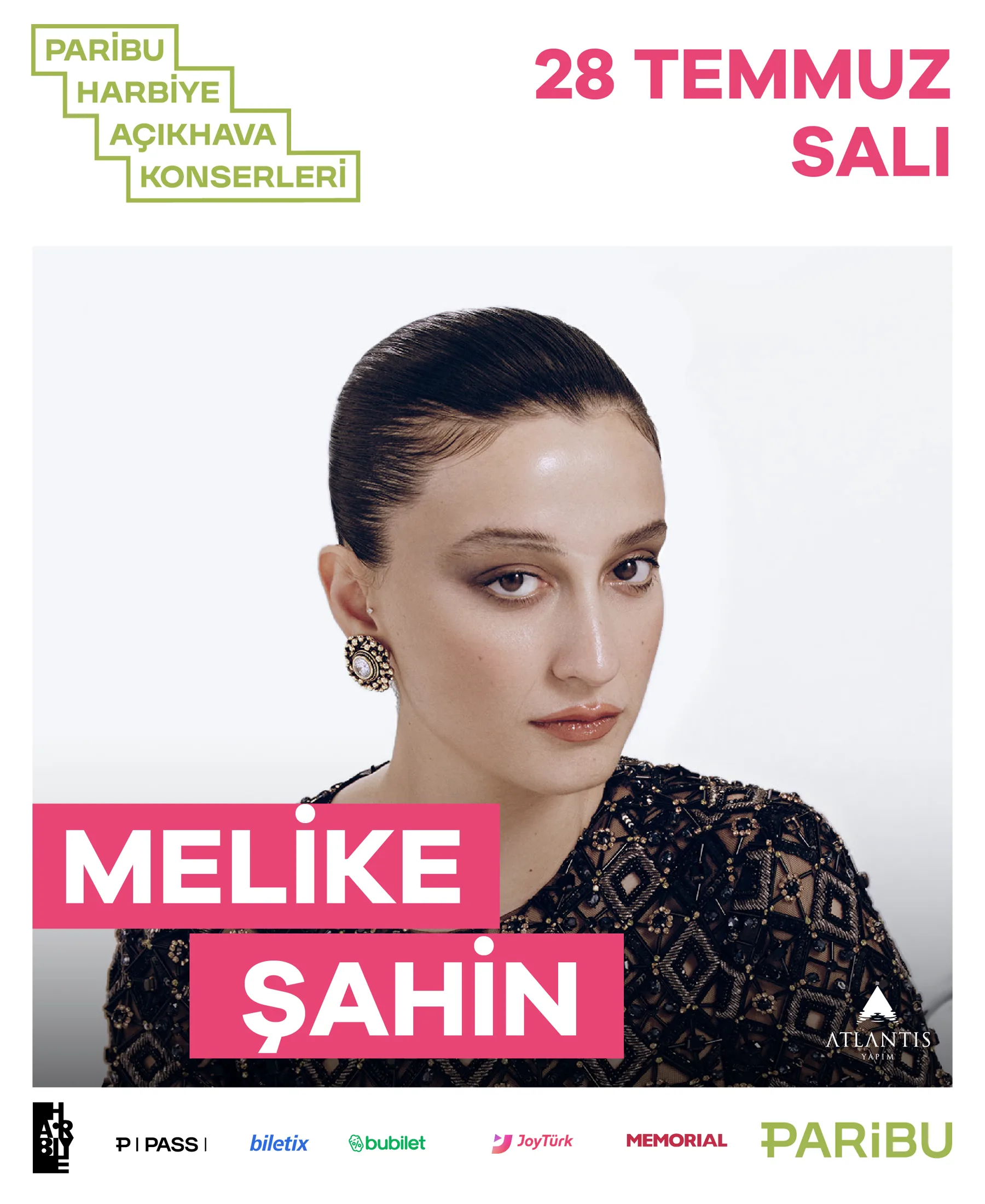 Melike Şahin 28 Temmuz Harbiye etkinlik görseli